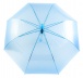 Průhledný deštník - tmavě modrý
