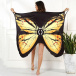 Plážové šaty - motýlí křídla L-XL - žluté