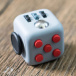 Fidget Cube - antistresová kostka - bílá/modrá