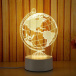 Dekorativní 3D lampa - glóbus