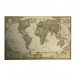 Retro plakát - Mapa světa