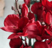 Umělé květiny do vázy - červené