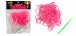 Loom Bands gumičky mini vroubkované - růžové