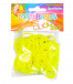 Loom Bands gumičky s háčkem na pletení - žluto/bíle