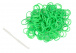 Loom Bands gumičky s háčkem na pletení - zelené