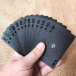 Voděodolné hrací karty - černé