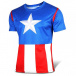 Sportovní tričko - Captain America - XL
