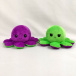 Oboustranný plyšák - chobotnice fialová/zelená