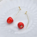 Ovocné náušnice - třešně