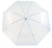 Průhledný deštník - bílý